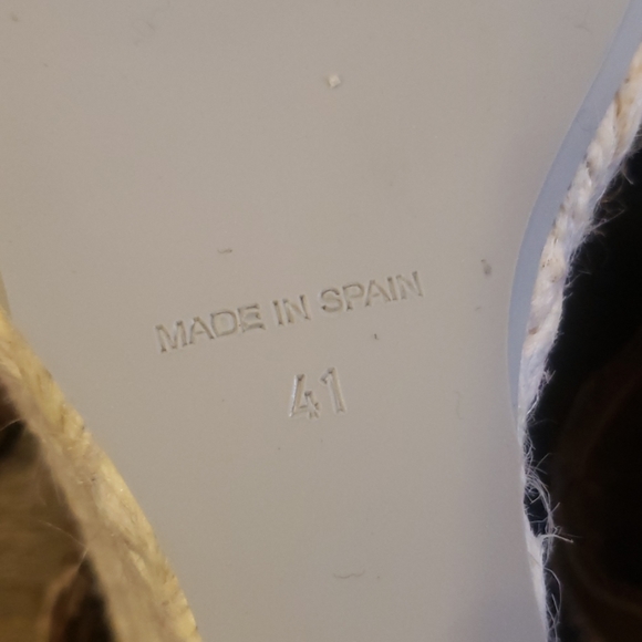 Manebi espadrille leather wedge sandals size 11 - Picture 5 of 8